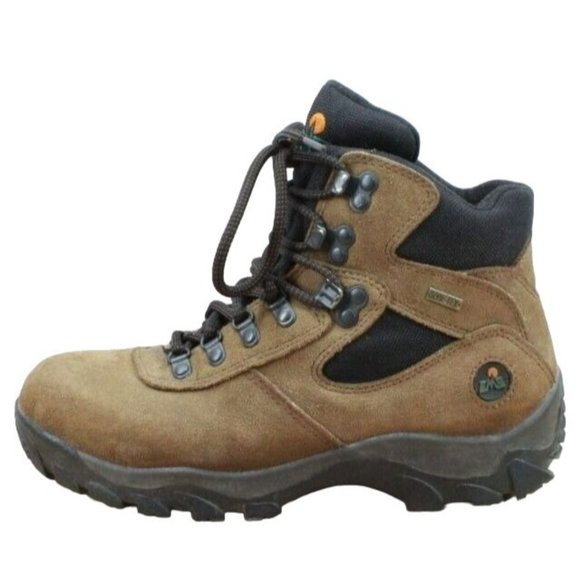 Eastern Mountain Sports Shoes - EMS Eastern Mountain Sports Brown Leather Waterproof Hiking Boots Size 8